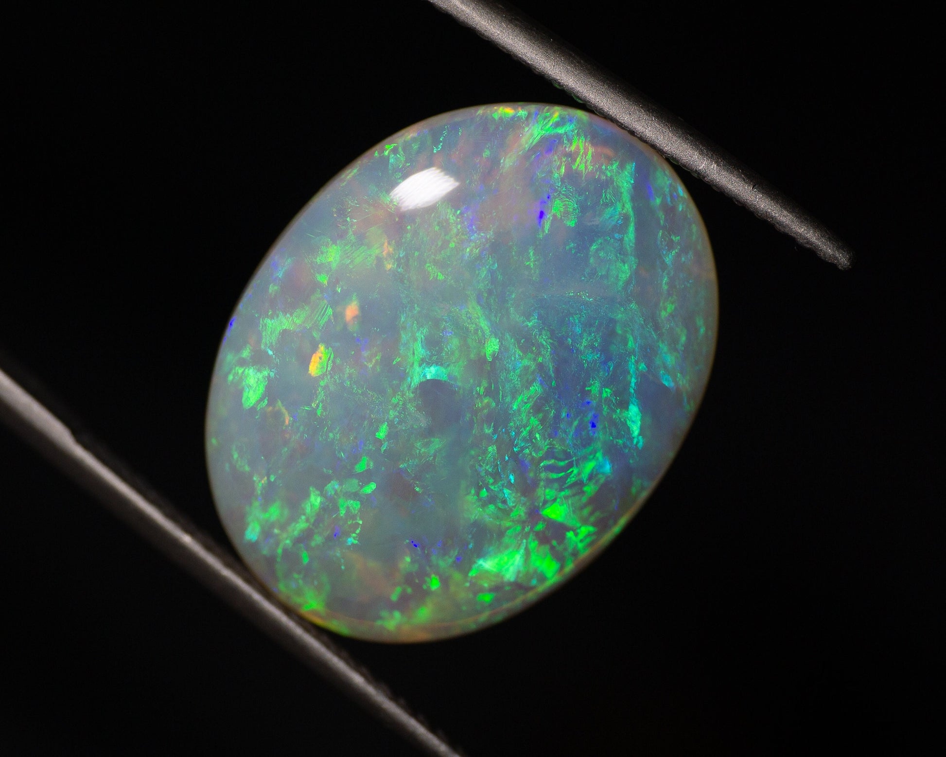 8.87 Carat Crystal Opal Oval Cabochon Australia - Redpoint Jewelry 