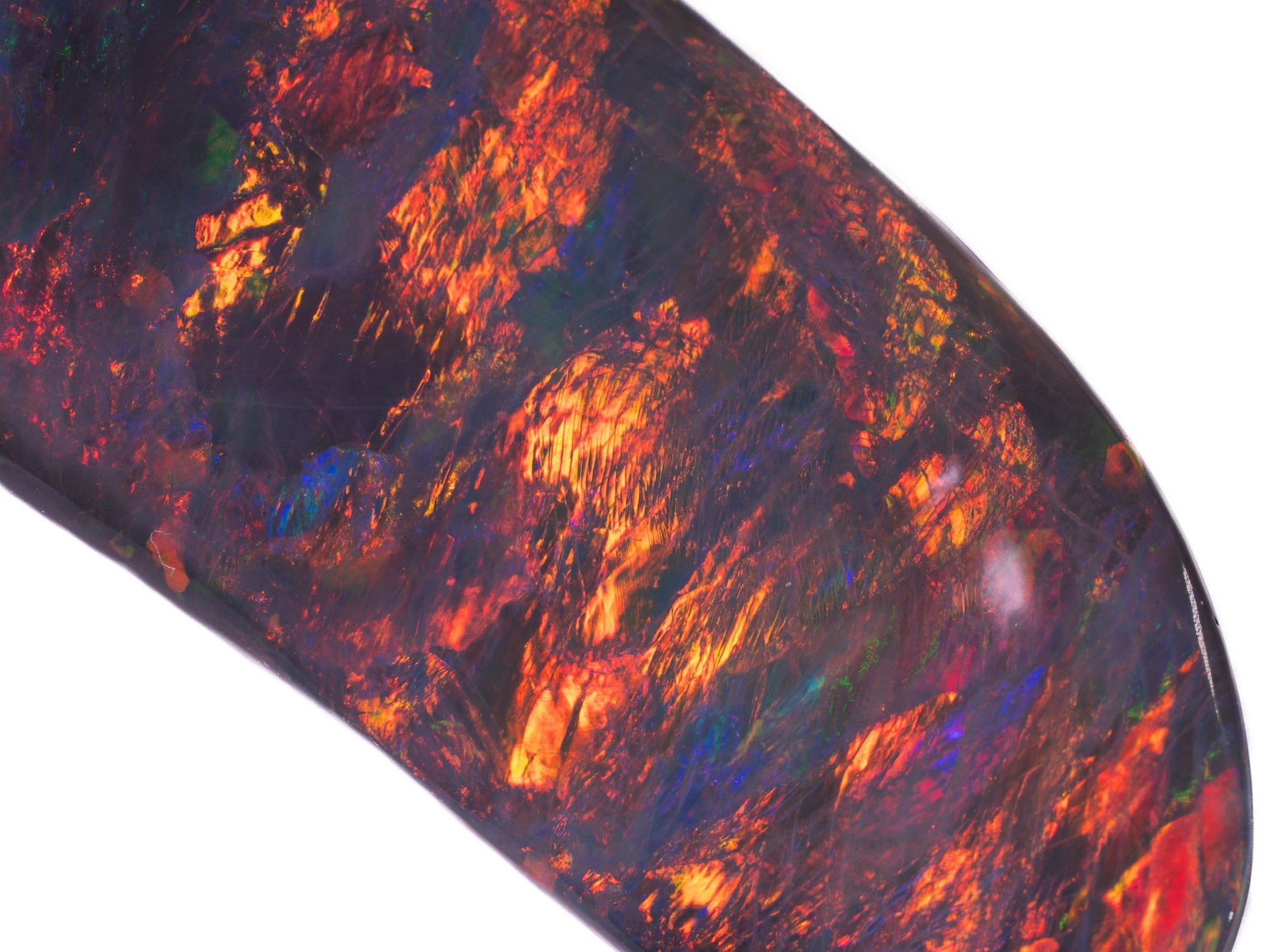 53.63 Carat GIA Certified Australian Rare Coober Pedy Semi Black Opal - Redpoint Jewelry 