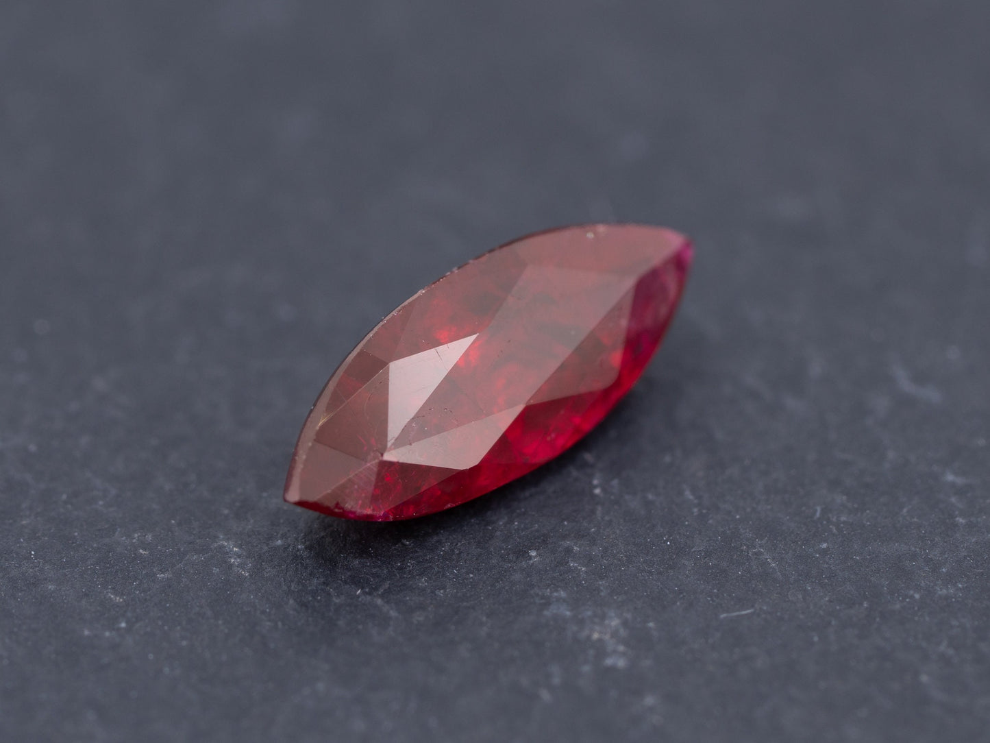 1.01ct GIA Certified Unheated Red Ruby Marquise Shape - Redpoint Jewelry 