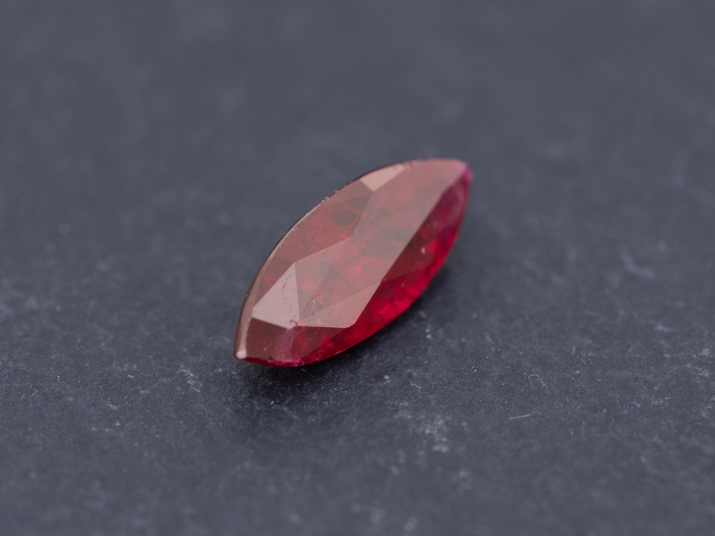 1.01ct GIA Certified Unheated Red Ruby Marquise Shape - Redpoint Jewelry 