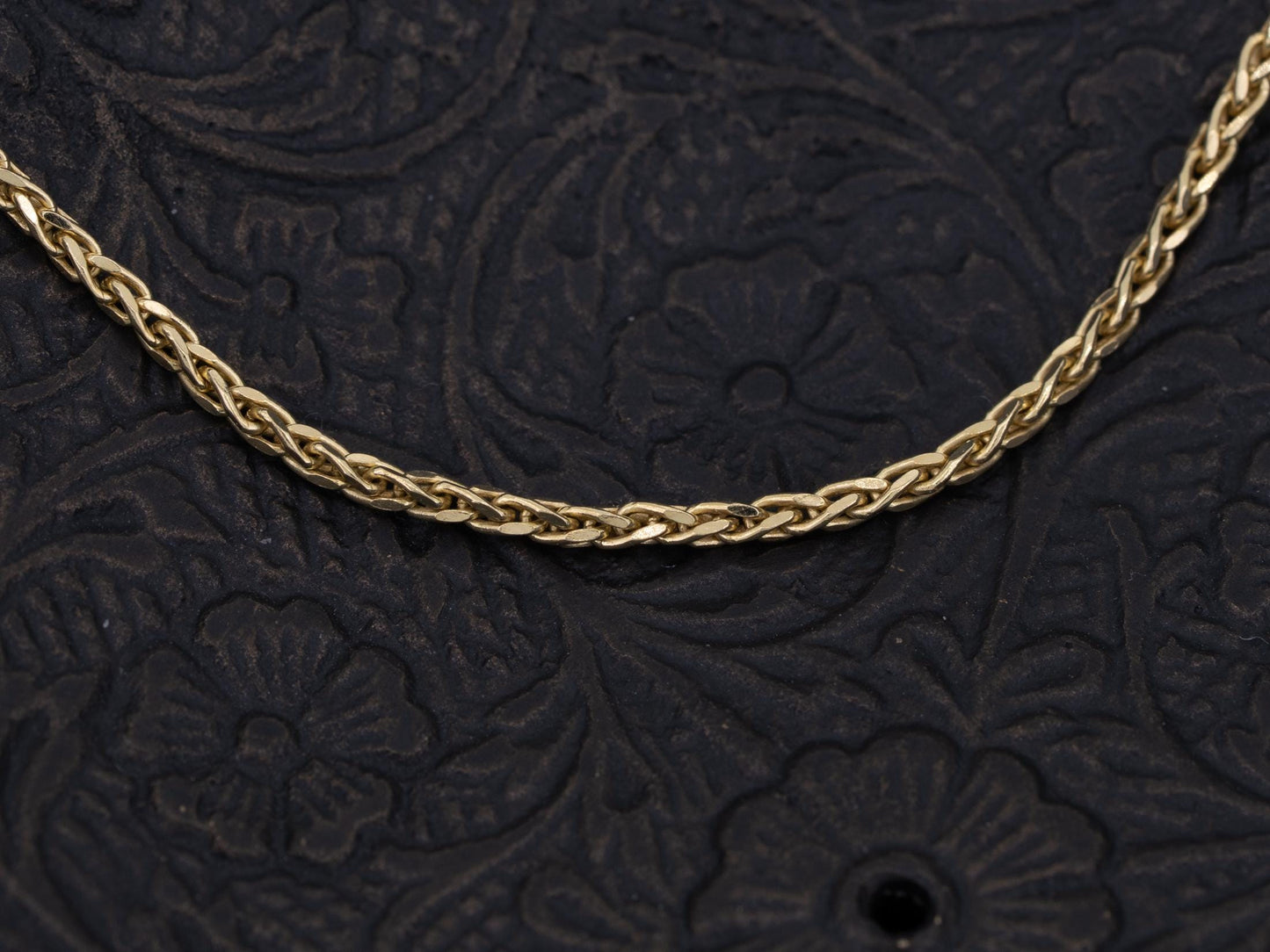 14k Yellow Gold Wheat Chain Necklace 18 inches Gold Jewelry - Redpoint Jewelry 