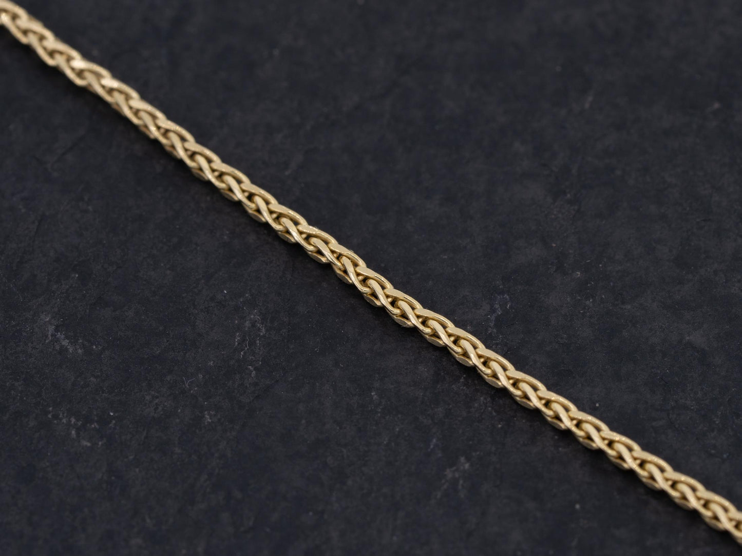 14k Yellow Gold Wheat Chain Necklace 18 inches Gold Jewelry - Redpoint Jewelry 