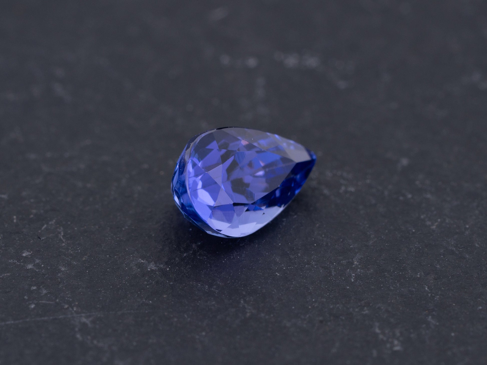 1.41ct Blue Violet Color Natural Tanzanite Pear Cut - Redpoint Jewelry 