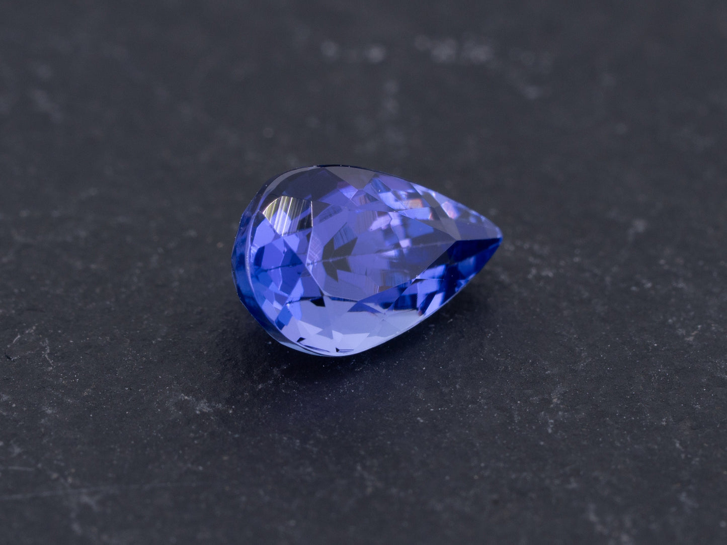 1.41ct Blue Violet Color Natural Tanzanite Pear Cut - Redpoint Jewelry 