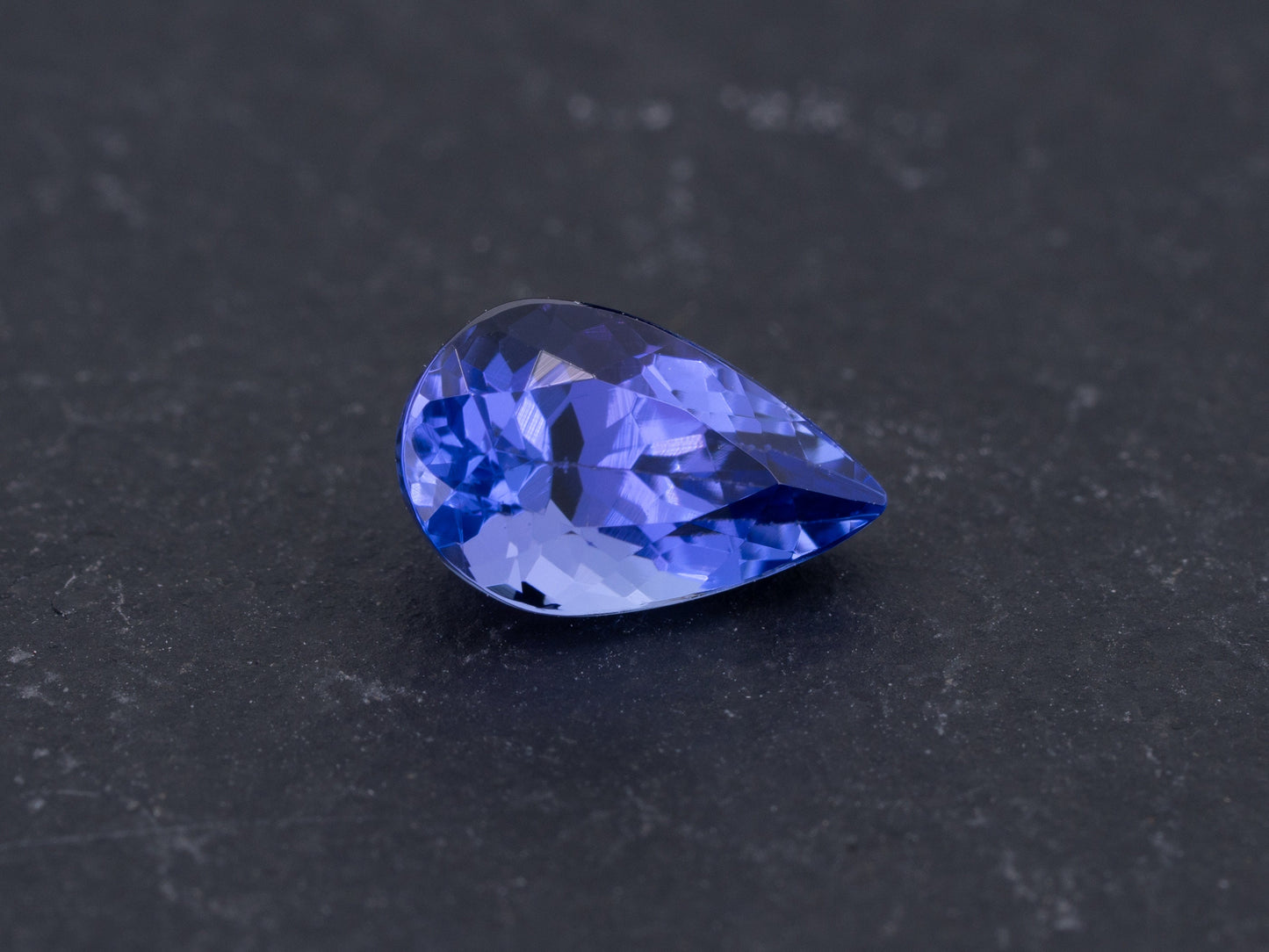 1.41ct Blue Violet Color Natural Tanzanite Pear Cut - Redpoint Jewelry 