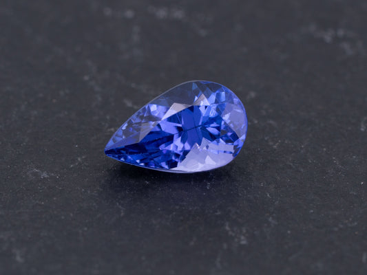 1.41ct Blue Violet Color Natural Tanzanite Pear Cut - Redpoint Jewelry 