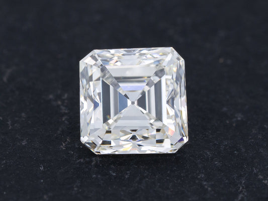 0.96ct Asscher Cut Diamond GIA Certified for Engagement Anniversary Ring Diamond Jewelry VS-1 Clarity K Color - Redpoint Jewelry 